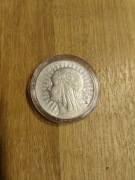 Srebrna moneta Głowa kobiety Jadwiga 5 zł 1934 r.