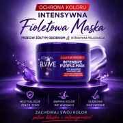 L’Oréal Elvive Fioletowa Maska 250ml Neutralizuje Żółte Tony