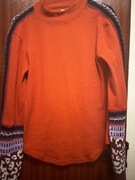 Fantastyczny sweter bluzka 38 rękawy w cętki 