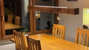 Lampa wisząca z belki Dębowej na zamówienie 
