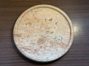 Duża marmurowa taca dekoracyjna 36,6 cm naturalny kamień, ręcznie wykonana