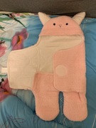 Śpiwór kocyk z kapturem otulacz króliczek 0 - 3 miesiące