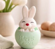Wielkanocny zajączek , królik zw jajku z mydła upominek, prezent 