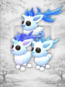 Winter Doe, Buck i Fawn Zestaw Adopt Me