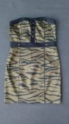 H&M Sukienka gorsetowa  w zwierzęcy wzór rozm.38
