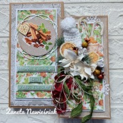 KARTKA ŚWIĄTECZNA, hand made, z pudełkiem 