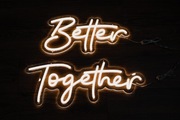 Neon Led Napis Better Together Wesele Ślub