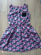 YD sukienka lato kwiaty 134 8-9