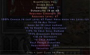 Diablo 2 R Nightwing's Veil +soc 5/5 +19/-5 nonladder PC