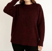 Wełniany gruby sweter w stylu vintage