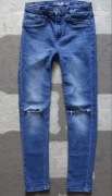 Jeansy rurki H&M rozm. 140cm wysoki stan