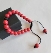 Bransoletka czerwono czarna