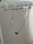 BRANSOLETKA SHEIN kolor złota serduszko 23 cm