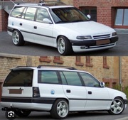 Lampy tył astra F ( astra 1 ) kombi + siatka tuningowa TUNING 