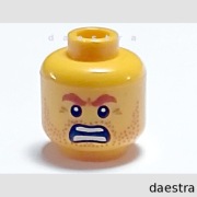 LEGO 3626pb0677 GŁOWA figurka col082 Highland Battler, Seria 6