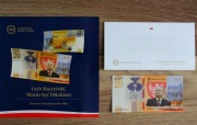 Banknot 20 złotych Lech Kaczyński. Warto być Polakiem + Folder 