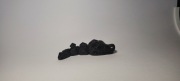 "Brelok Smok Czarna Figurka 3D Dragon