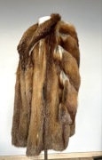 Płaszcz z naturalnego lisa