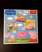 Puzzle dla dzieci. Świnka Peppa. Trefl. 3 w 1