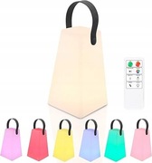 Lampa, lampka zewnętrzna na baterię RGB LED z pilotem 8 kolorów 10 szt