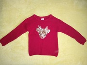 Sweterek z cekinowym jelonkiem cool club 98