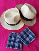 Hats and scarves, 4 szt. za 27 zł. 2 kapelusze i 2 chusty, uniseks 