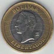 Wenezuela 1 bolivar 2012 - 24 mm - nr 1