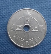 Moneta Norwegia 1 korona 2002