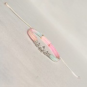 B513 Bransoletka Gwiazdy makrama pleciona Handmade Rękodzieło