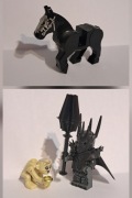 Figurki Sauron, Gollum, koń LOTR