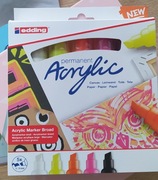 Markery Edding Akrylowe 5000 Neon, 5-10mm 5 sztuk