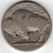 USA 5 centów 1913-1938 Bizon Indianin nieczytelna data nr 3