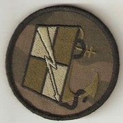 Naszywka batalionu dowodzenia   MW na mundur polowy.