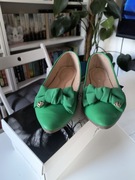 Balerinki damskie rozmiar 36 zielone nowe