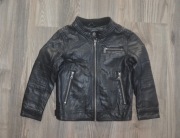 Czarna skórzana Kurtka Lindex 110/116