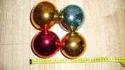 Stare duże bombki choinkowe - 4 szt.
