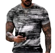 Koszulka t-shirt męski z grafiką 3D rozm. L