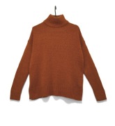 Sweter Golf Luźny Krój Vintage Rudy New Look |R. S