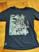 Granatowy T-shirt r 146
