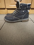 Buty na zimę trapery chłopięce granatowe CCC rozmiar 39