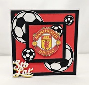 Kartka urodzinowa MANCHESTER UNITED Kartka na urodziny ręcznie robiona 