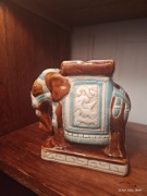 Figurka słoń ceramiczny orientalny, VINTAGE PRL  