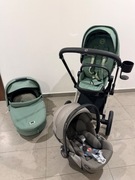 Wózek Cybex Priam 4.0 (03.2025) + Cloud T | śpiworek + parasol