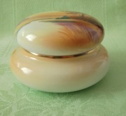 Vintage japońskie porcelanowe puzderko Noritake ręcznie malowane lata 50te