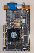 NVIDIA GeForce2 MX 400 AGP 32MB VGA + TV-Out Retro PC Radiator + Wentylator