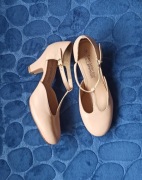 Lekkie wiosenne pantofelki ze skóry