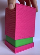 Deck Box 120+ Dragon Skin (PLA 0.20mm) różowo-zielony