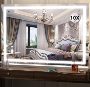 Lustro LED Hasipu 80x55 cm białe dotykowe