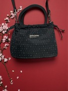 Nylonowa torebka Sonia Rykiel, czarna, Y2k Vintage