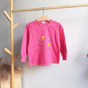 Bluzka długi rękaw 110 różowa bawełniana wygodna miękka przyjemna koszulka 